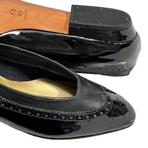 SESTO MEUCCI OLE Black Patent Leather Flats 5.5M